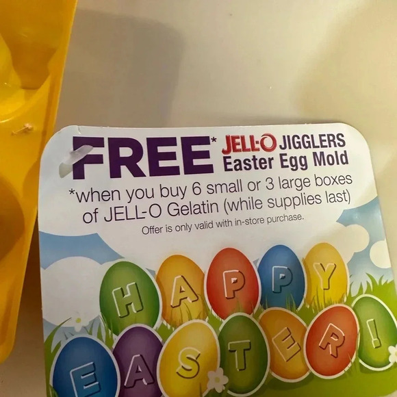 Jell-O Jello Jigglers Happy Easter Gelatin Mold Yellow
Eggs ~ RARE - Picture 3 of 3